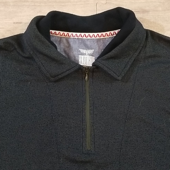 Rivers Slim Fit Layered Collar Zip Shirt - Picture 2 of 4